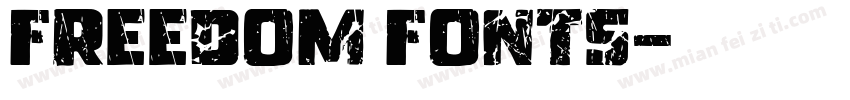 Freedom Fonts字体转换